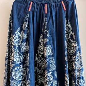 Bohemian cotton skirt